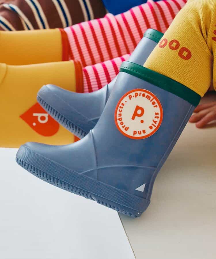 雨の日がたのしいモチーフデザインレインブーツ