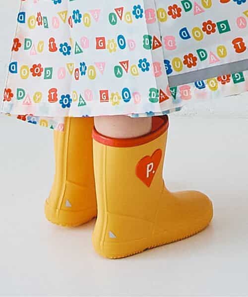 雨の日がたのしいモチーフデザインレインブーツ