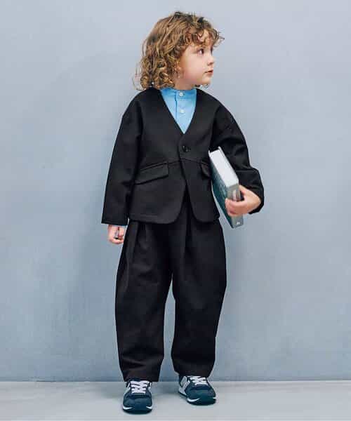 ノーカラージャケットセットアップ フォーマル対応