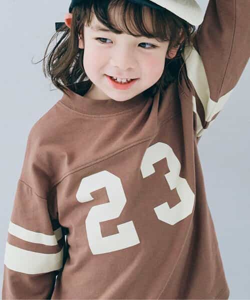 イロチ買いしたいフットボール切替長袖Tシャツ