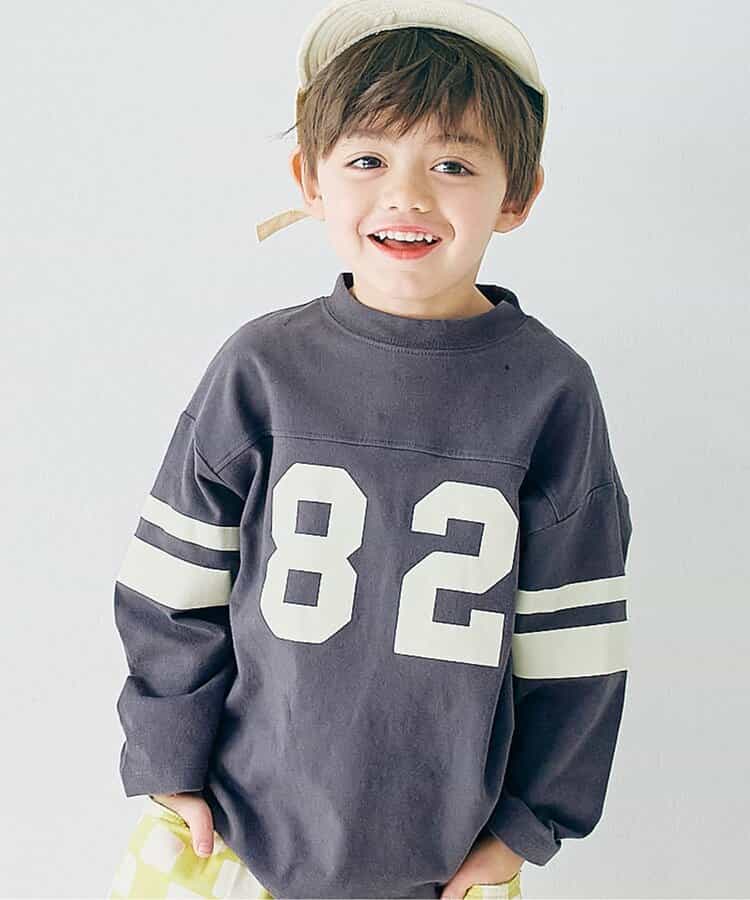 イロチ買いしたいフットボール切替長袖Tシャツ