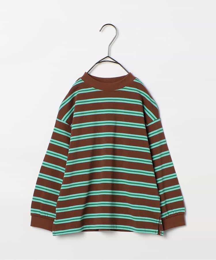 先染めボーダー長袖Tシャツ