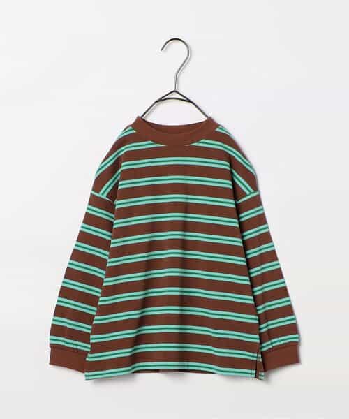 先染めボーダー長袖Tシャツ