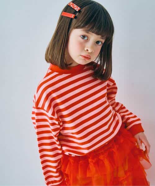 先染めボーダー長袖Tシャツ