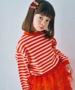 先染めボーダー長袖Tシャツ