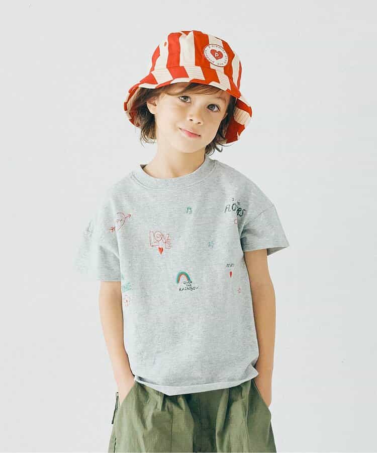 ★SALE★2柄刺繍半袖Tシャツ