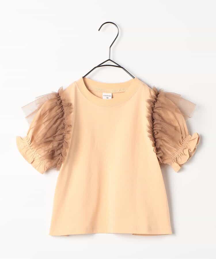 ★SALE★【リンク】ボリュームチュールパフスリーブTシャツ