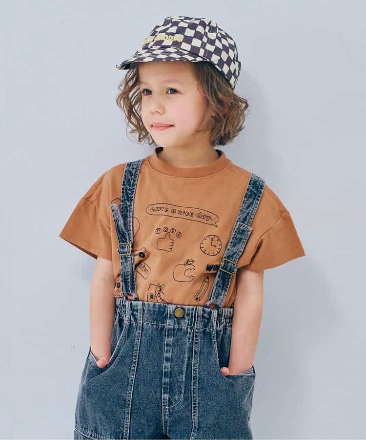 モチーフ刺繍Tシャツ