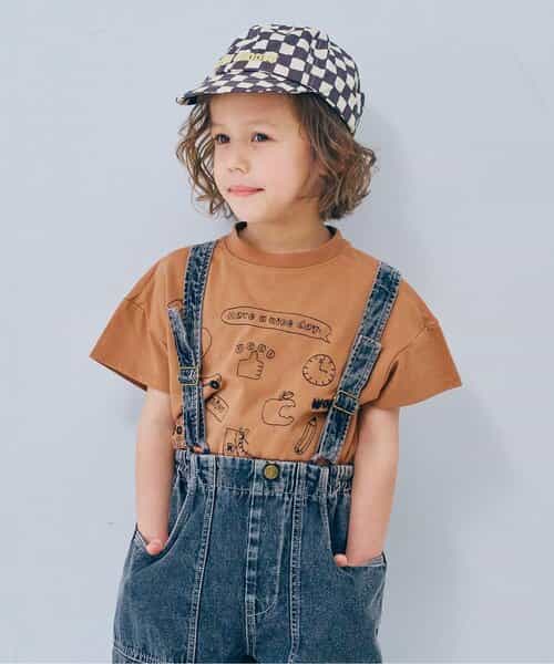 モチーフ刺繍Tシャツ