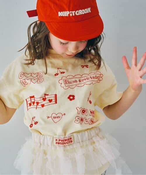 モチーフ刺繍Tシャツ