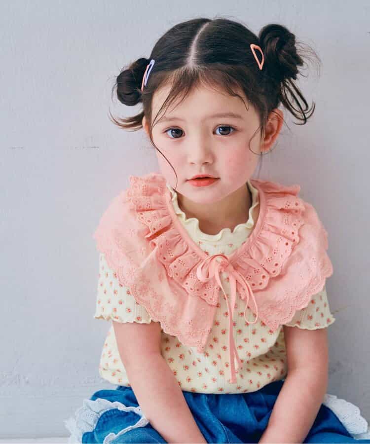 レースつけ衿＆メロウ針抜きTシャツセット