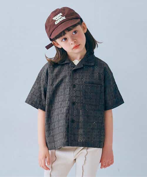 アイレットレース半袖シャツ リンク セットアップ可