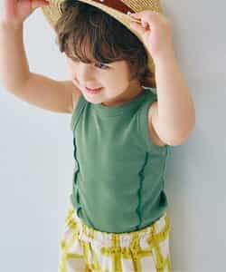 配色メロウリブタンクトップ リンク セットアップ可