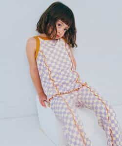 配色メロウリブタンクトップ リンク セットアップ可