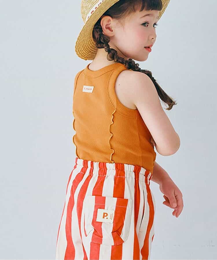 配色メロウリブタンクトップ リンク セットアップ可