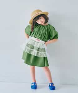 イロチ買いしたいパフスリーブワンピース