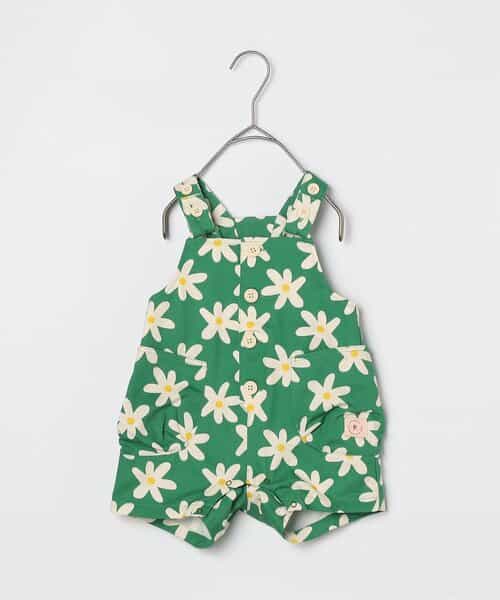 ★SALE★【リンク】総柄ツイルベビーオーバーオール