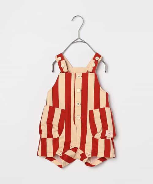★SALE★【リンク】総柄ツイルベビーオーバーオール