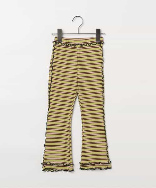 先染めボーダーワッフルメロウパンツ リンク セットアップ可