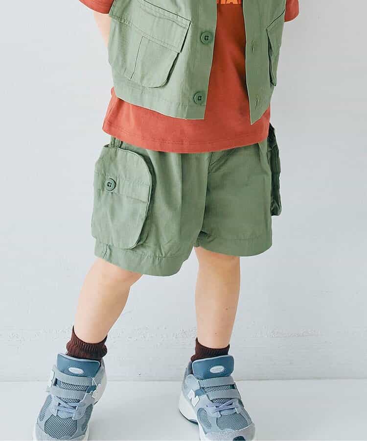 BIGポケットワークハーフパンツ リンク セットアップ可