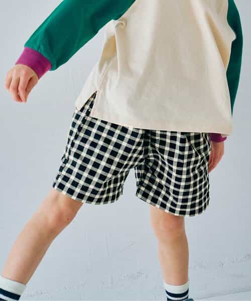 先染めチェックハーフパンツ リンク