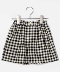 Resurrection ネイビー/ホワイトチェック ハーフパンツ Resurrection ネイビー/ホワイトチェック ハーフパンツ