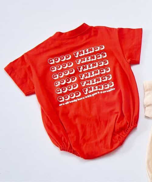 親子お揃いでイロチ買いしたいシンプルロゴTロンパース 全7色 リンク