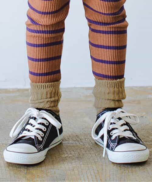 3P対象 ナチュラルカラーリブソックス