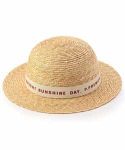 Jane Marple ストローハット（アイボリーロゴリボン） リボン付きストローHAT|ems excite | RETRO GIRL ONLINE STORE