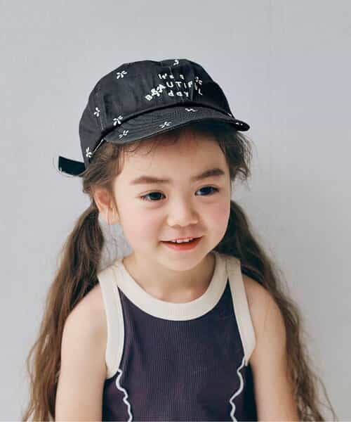 ロゴ刺繍キャップ リンク