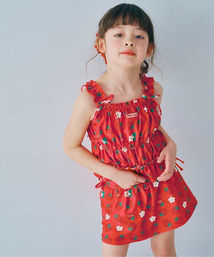 ★予約★シャーリングトップスとスカートボトムのセパレート水着 リンク