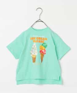 アイスクリーム グラフィックロゴプリントTシャツ ホワイト セール】【ユニセックス】アイスクリーム バッグプリント T
