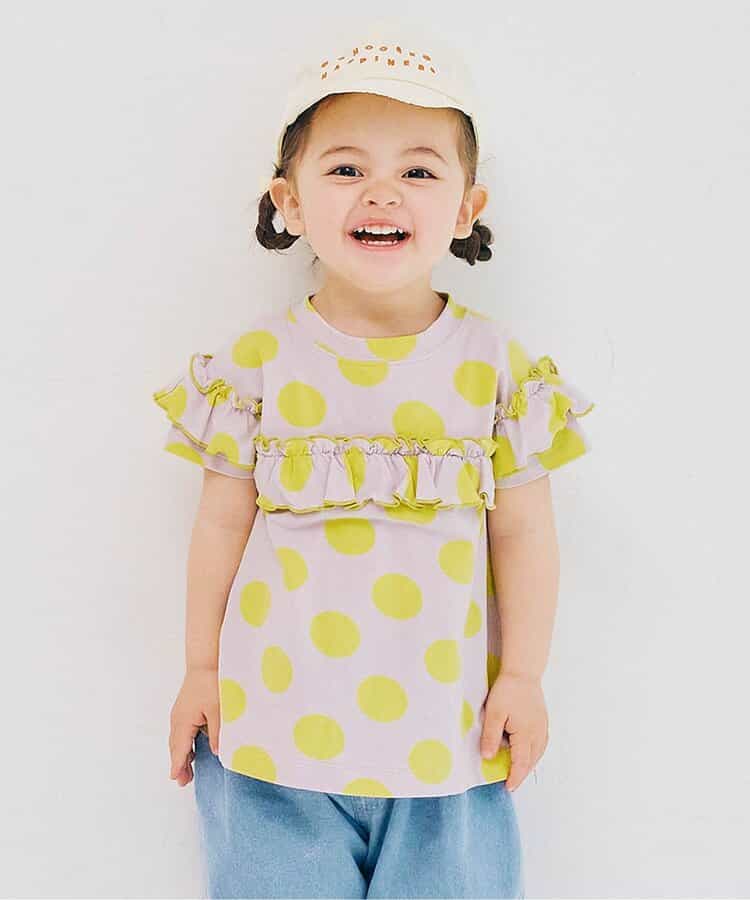 ★SALE★【リンク】イロチ買いしたい配色メロウフリルストレッチTシャツ