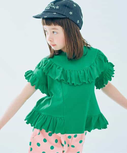 エアリーストレッチフリルメロウTシャツ