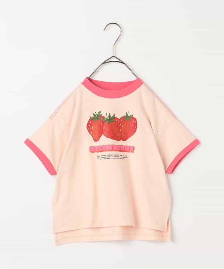 90s ジャージーズ　フラワー　リンガーTシャツ　果物　フルーツ 90s ジャージーズ フラワー リンガーTシャツ 果物 フルーツ