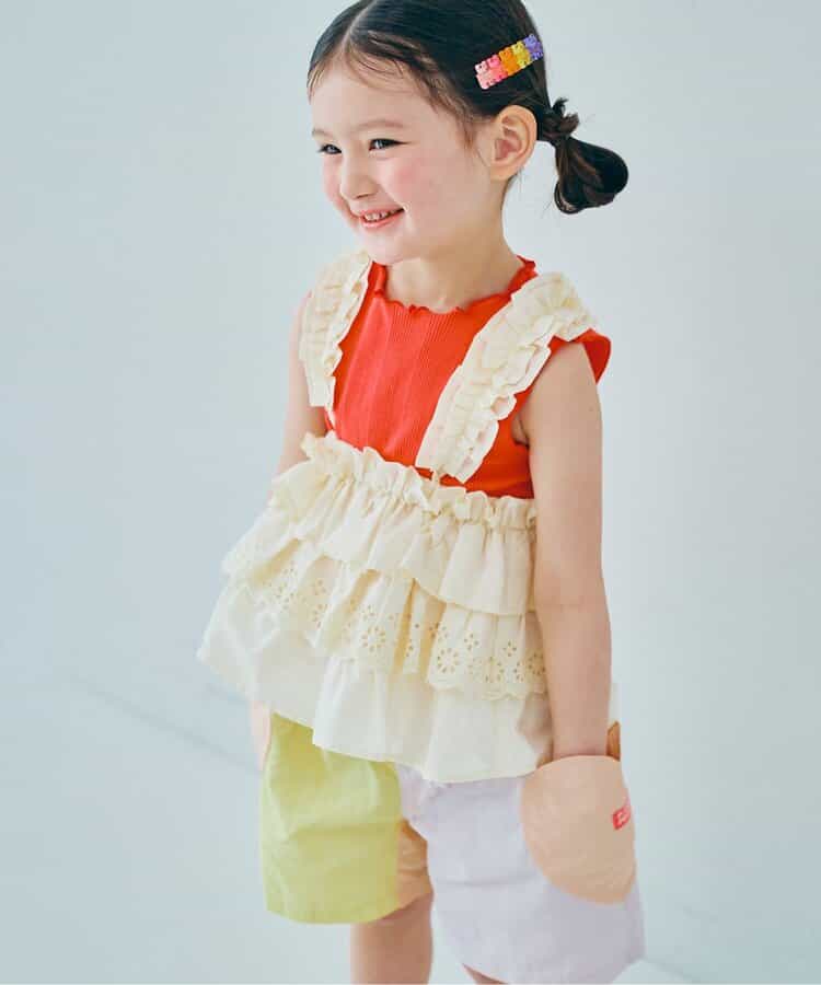 レイヤードスカートにもなるマルチWAYフリルキャミ リンク