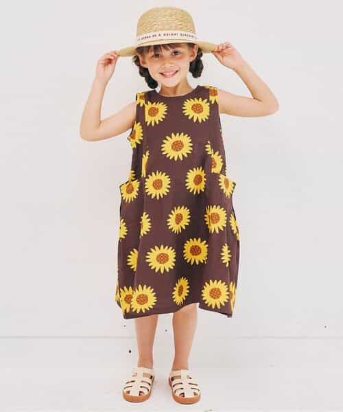 ◇11/3(月)23:59で販売終了◇★SALE★【リンク】イロチ買いしたい夏すぎる総柄パラソルフレアワンピース