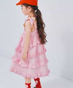 スカートにもなる２WAYティアードフリルワンピース リンク