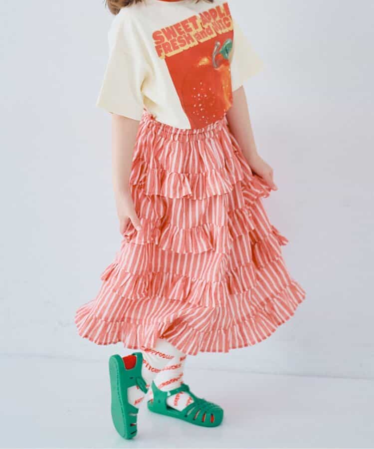 スカートにもなる２WAYティアードフリルワンピース リンク