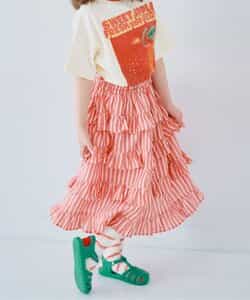 スカートにもなる２WAYティアードフリルワンピース リンク