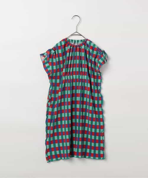 さらさら涼しいエアリープリーツ総柄ワンピース リンク