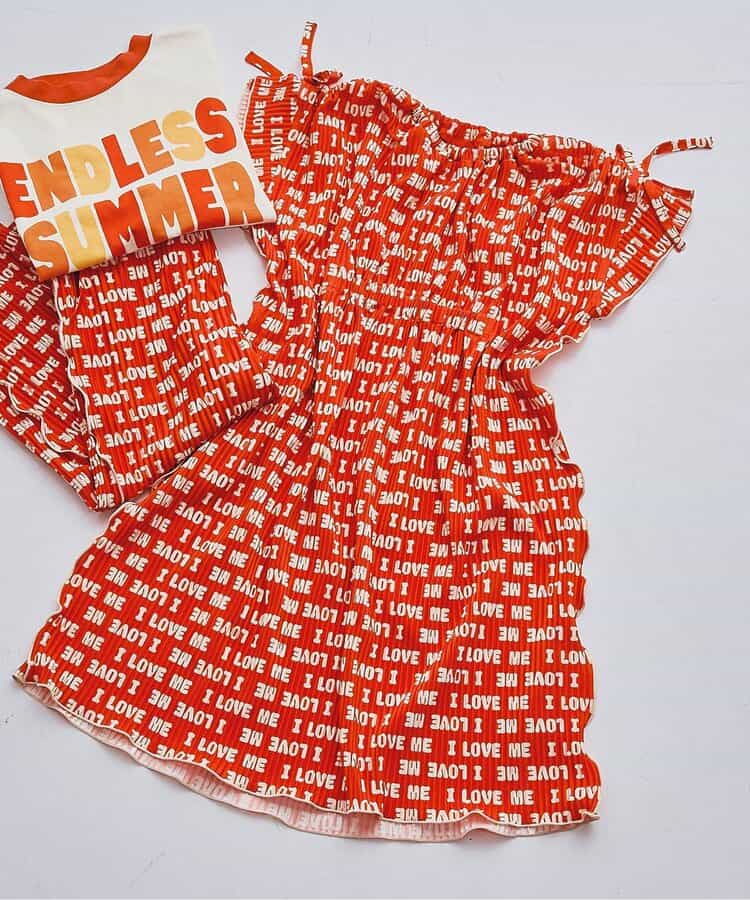 さらさら涼しいエアリープリーツ総柄ワンピース リンク