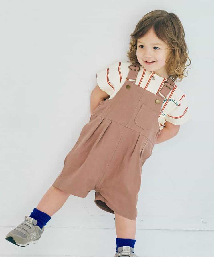 ★SALE★バックデザインハーフオーバーオール