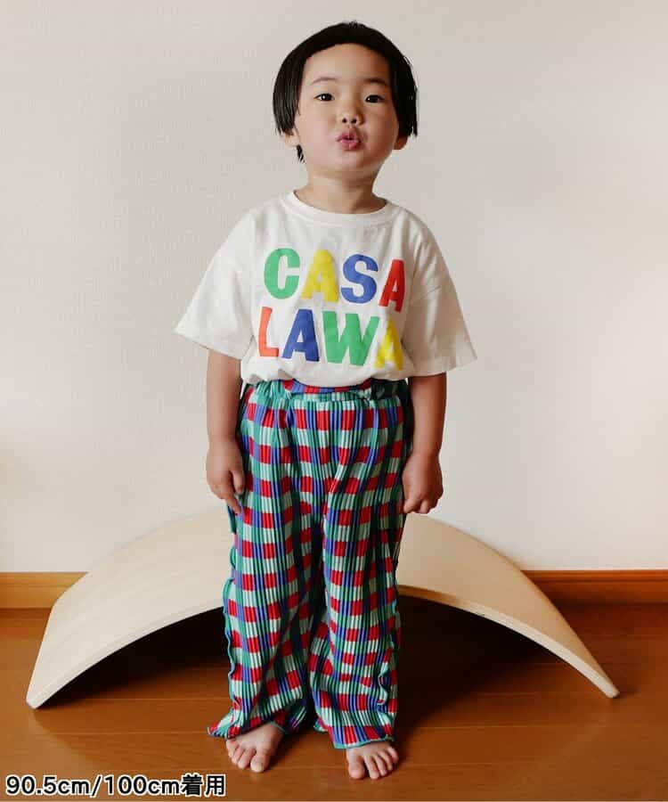 さらさら涼しいエアリープリーツ総柄ワイドパンツ リンク_835336