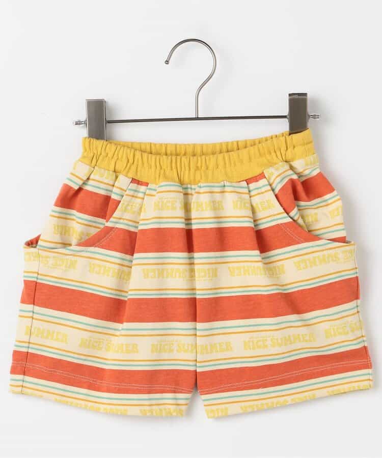 ★SALE★【リンク】夏だいすきロゴボーダーハーフパンツ_セットアップ対応