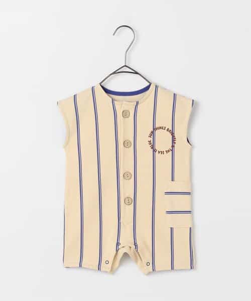 ★SALE★【リンク】ストライプロンパース