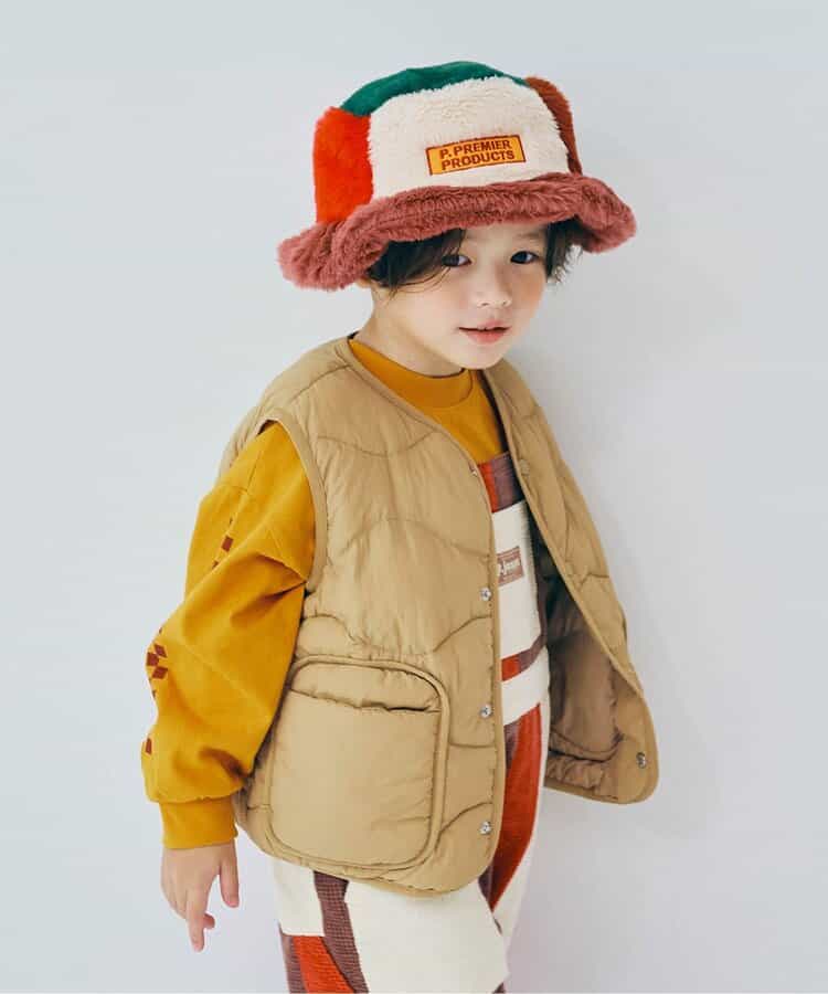 ほわほわ中綿のライトキルティングベスト