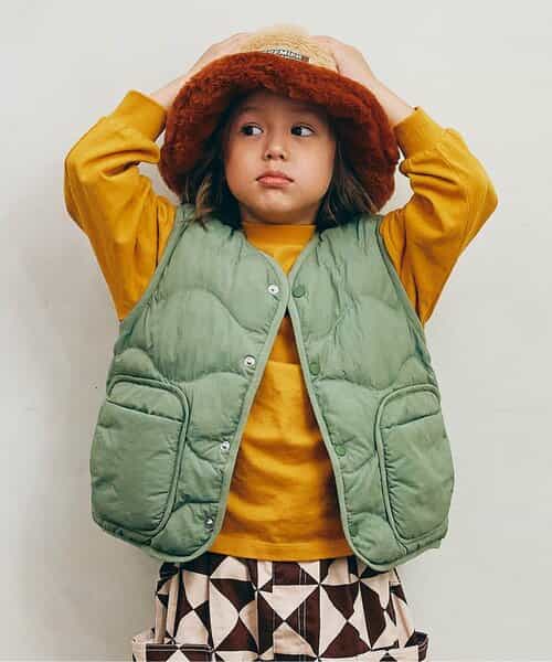 ほわほわ中綿のライトキルティングベスト