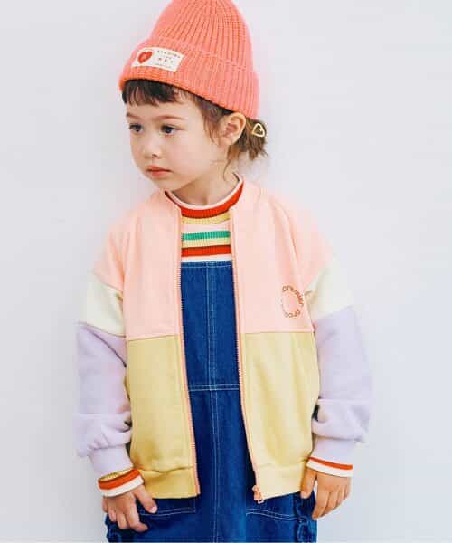 マルチカラースウェットブルゾン