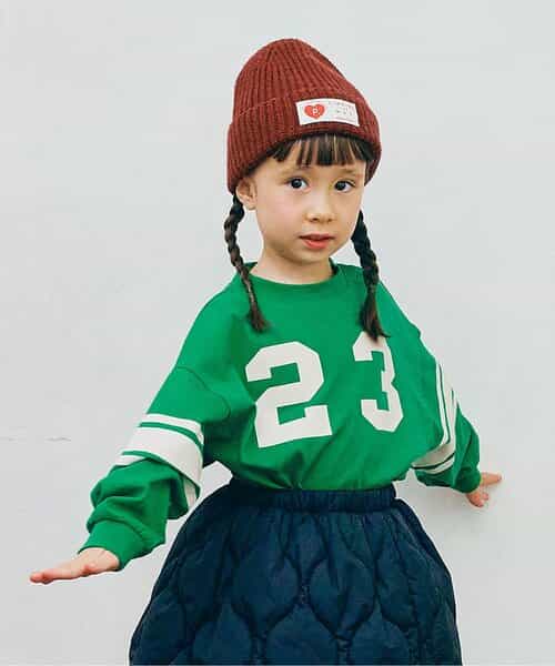 イロチ買いしたいナンバリングとロゴの長袖Tシャツ 3柄6色